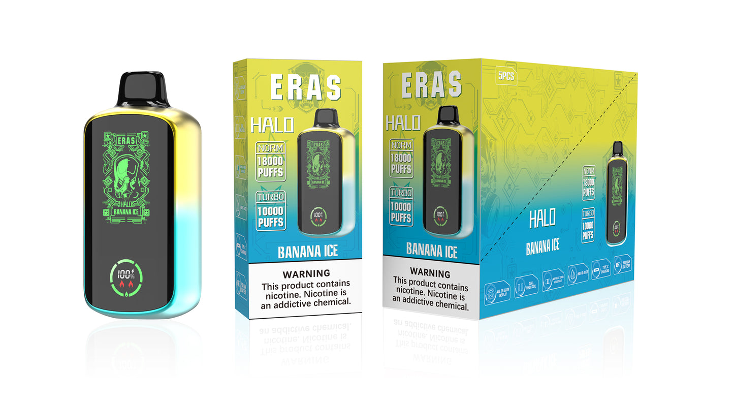 ERAS HALO DISPOSABLE VAPE 18000 PUFFS