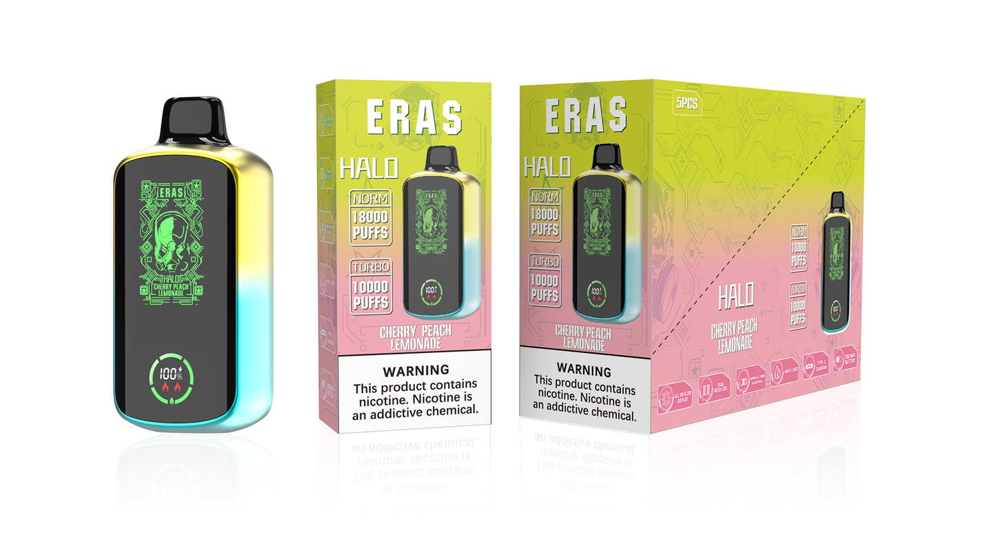 ERAS HALO DISPOSABLE VAPE 18000 PUFFS