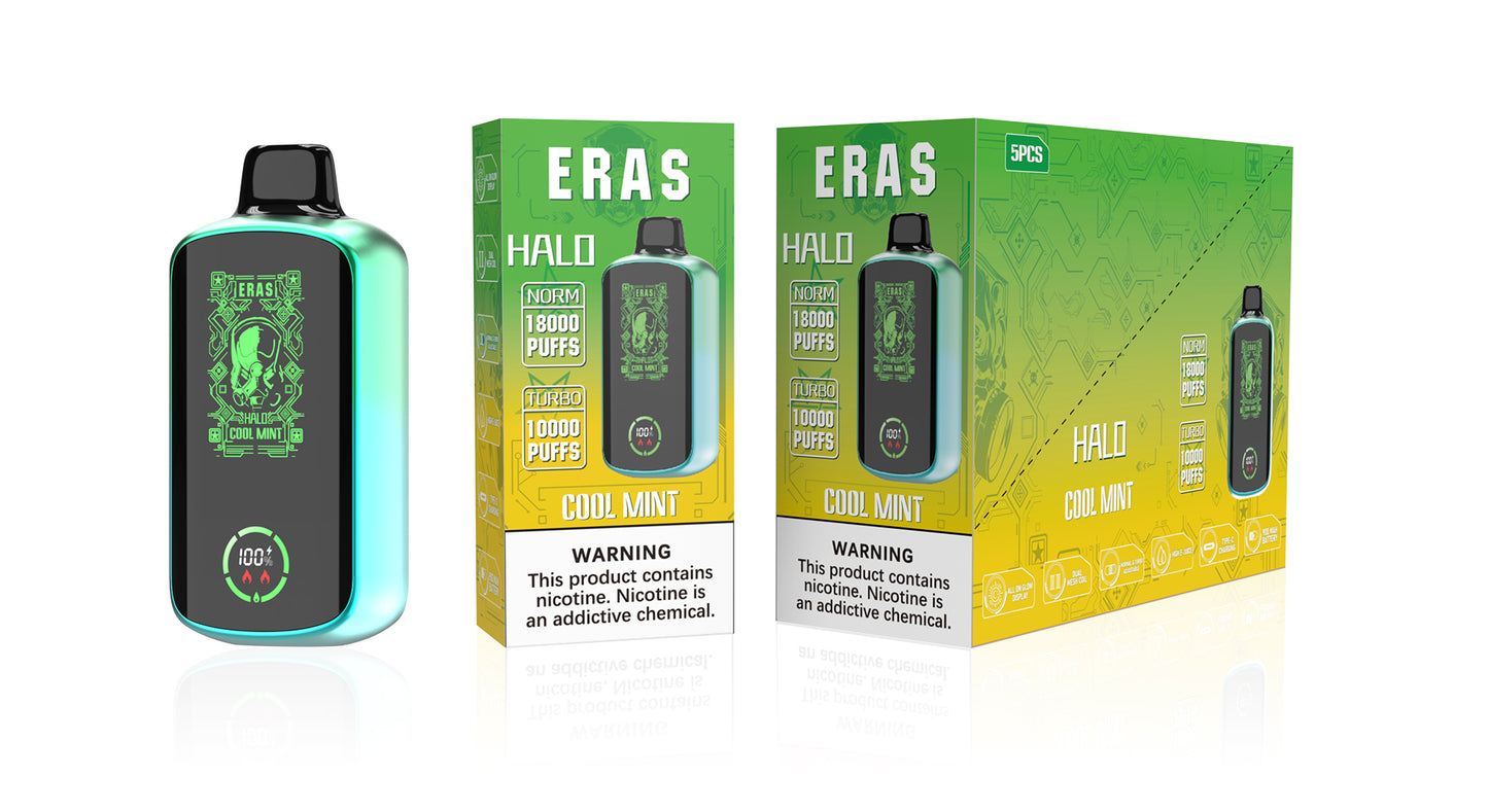 ERAS HALO DISPOSABLE VAPE 18000 PUFFS