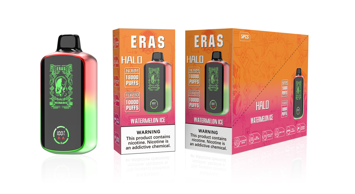 ERAS HALO DISPOSABLE VAPE 18000 PUFFS